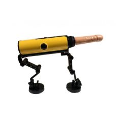 Секс машина з фрикціями та функцією підігріву на пульті ДУ жовтого кольору Loveshop довжина 220 мм