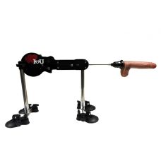 Секс машина з фалоімітатором на присосках з пультом керування та написом I love You чорного кольору Zslx