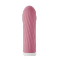 Міні вібратор рельєфний для стимуляції клітора рожевого кольору Sweet Em Velvet Lure