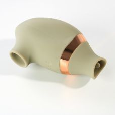 Кліторальний силіконовий вакуумний стимулятор зеленого кольору Sweet Em Velvet Lure