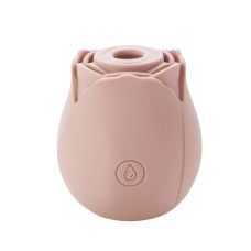 Вакуумний стимулятор для клітора у вигляді троянди бежевого кольору Sweet Em Velvet Lure