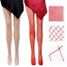 Колготки в сеточку из нейлона телесного цвета Leg Avenue размер Оne size