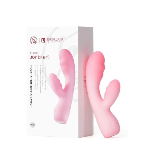 Вібратор подвійний для точки G та з відростком для клітора рожевий BeYourLover Cloud JOY Вібратор подвійний для точки G та з відростком для клітора рожевий BeYourLover Cloud JOY