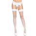 Панчохи із поздовжнім заднім швом білого кольору Leg Avenue Backseam Thigh Highs розмір Оne size Панчохи із поздовжнім заднім швом білого кольору Leg Avenue Backseam Thigh Highs розмір Оne size