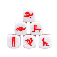 Ігральний кубик біло-червоного кольору Secret Play Kamasutra Dice 25 мм Ігральний кубик біло-червоного кольору Secret Play Kamasutra Dice 25 мм
