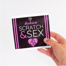 Скретч гра для пар малинового цвета Secret Play Scratch & Sex Lesbian 