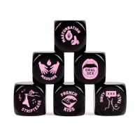 Гральний кубик чорного кольору Secret Play Pictogram Kamasutra Dice 20 мм