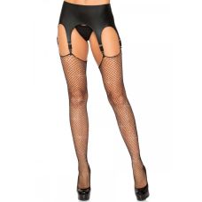 Панчохи в сіточку чорного кольору зі стразами Leg Avenue Rhinestone fishnet stockings розмір Оne size