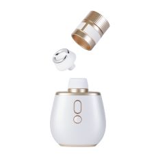 Стимулятор для клітора у вигляді парфумів з вакуумом та мікрострумами кремовий BeYourLover Aromia