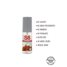 Оральний лубрикант на водній основі зі смаком полуниці Stimul8 Flavored 50 мл