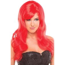 Перука довга Кучеряве з чубчиком червоного кольору DS Fetish