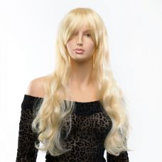Перука довгий Кучеряве з чубчиком світлий блонд Fetish Hair