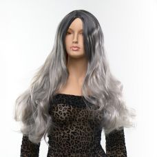 Перука балаяж сріблястий з довгим хвилястим волоссям Fetish Hair