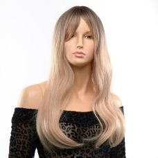 Перука з чубчиком і фарбуванням омбре з довгим прямим волоссям Fetish Hair