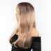 Перука з чубчиком і фарбуванням омбре з довгим прямим волоссям Fetish Hair