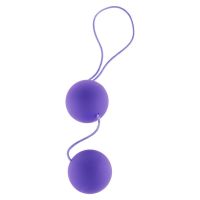 Вагинальные шарики со смещенным центром тяжести пластиковые фиолетовые Toy Joy