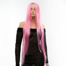 Перука з прямим довгим волоссям рожевий Fetish Hair довжина 1000 мм