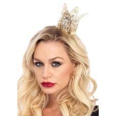 Корона філігранна мініатюрна для рольових ігор жіноча золотистого кольору Leg Avenue