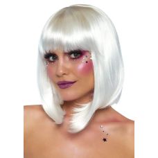 Еротична перука блонд з коротким прямим волоссям Leg Avenue