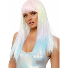 Парик эротический с прямыми длинными волосами для ролевых игр цвета пастельное омбре Leg Avenue Оne size 