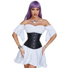 Корсет з гачками та шнурівкою чорного кольору Star Night Corset L