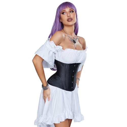Корсет с крючками и шнуровкой черного цвета Star Night Corset M Корсет с крючками и шнуровкой черного цвета Star Night Corset M