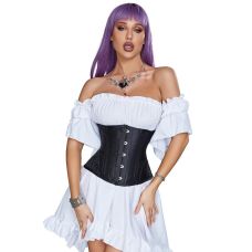Корсет з гачками та шнурівкою чорного кольору Star Night Corset S