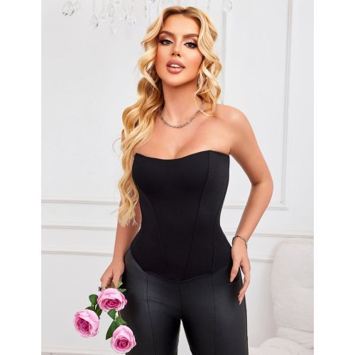 Корсет еротичний чорного кольору Star Night 6 Plastic Bones розмір XS