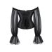 Корсет із рукавами на зав'язках стрічках чорний Star Night 12 Plastic Bones розмір XS