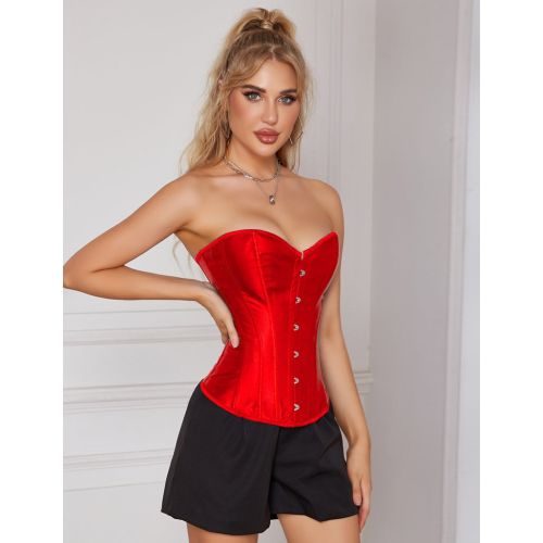 Корсет на шнурівці червоний Star Night 14 Plastic Bones розмір XS