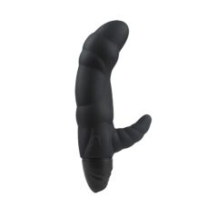Вібратор із стимуляцією клітора чорний Adrien Lastic Typhoon