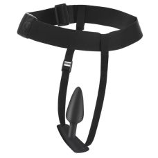 Набор анальных пробок с портупеей черный Master Series Bum Tastic 3 штуки