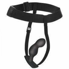 Набор анальных пробок с портупеей черный Master Series P-Spot Plugger Trainer Set 3 штуки