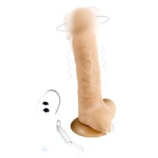 Вібратор з ротацією реалістичний на присоску і стимуляцією точки джі Alive Cesar