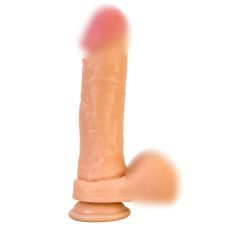 Фалоімітатор 16 см/4,3 см реалістичний з яєчками на присоску вініловий Alive Bruno