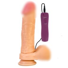 Вібратор реалістичний на присоску вініловий Alive Bruno