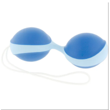 Вагинальные силиконовые шарики голубого цвета Amor Gym Balls 