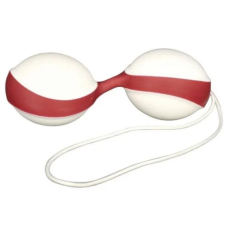 Вагинальные силиконовые шарики красно белого цвета Amor Gym Balls