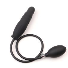 Анальний стимулятор для фістингу, що розширюється, зі 100% медичного латексу чорного кольору XESE