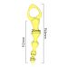 Анальные бусы с кольцом желтого цвета Meleon Anal Beads AP-29