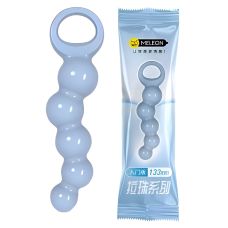 Анальные бусы синего цвета Meleon Anal Beads