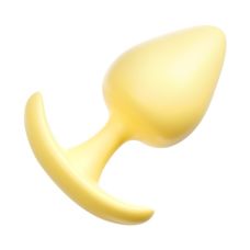 Анальна пробка із дугоподібною ручкою жовтого кольору Xese модель AP03