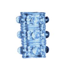 Насадка на член гелева блакитного кольору SKN модель AR011