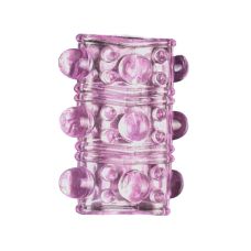 Насадка на член гелевая розового цвета SKN модель AR011