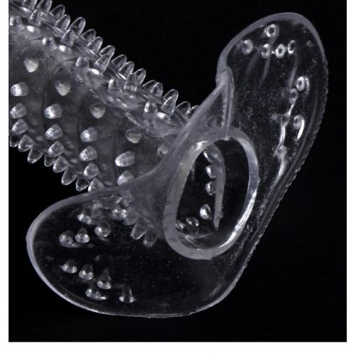 Стимулирующая насадка на пенис-презерватив AR021