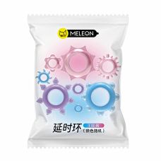 Эрекционное кольцо на член розовое голубое сиреневое Meleon 