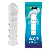 Стимулирующая насадка презерватив на член прозрачного цвета Meleon 