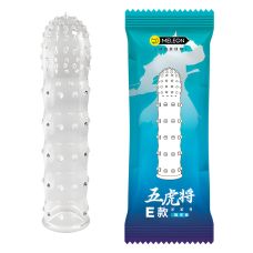 Стимулирующая насадка презерватив на член прозрачного цвета Meleon 