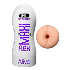 Мастурбатор в колбе Анус телесного цвета Alive Maxi Flex 