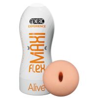 Мастурбатор в колбе вагина бежевый Alive Maxi Flex Generic Experience